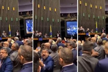 PF aponta injúria com uso de violência em briga de deputados no plenário da Câmara