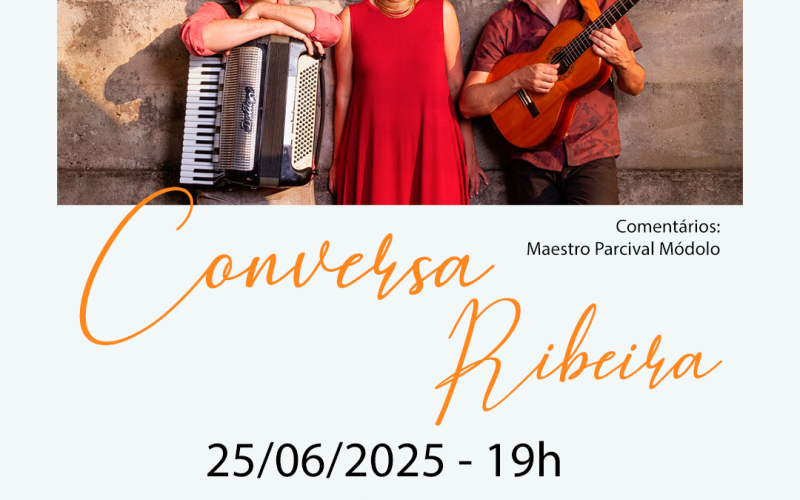 Projeto “Clássicos em Cena” promove show gratuito com trio Conversa Ribeira em Itapira