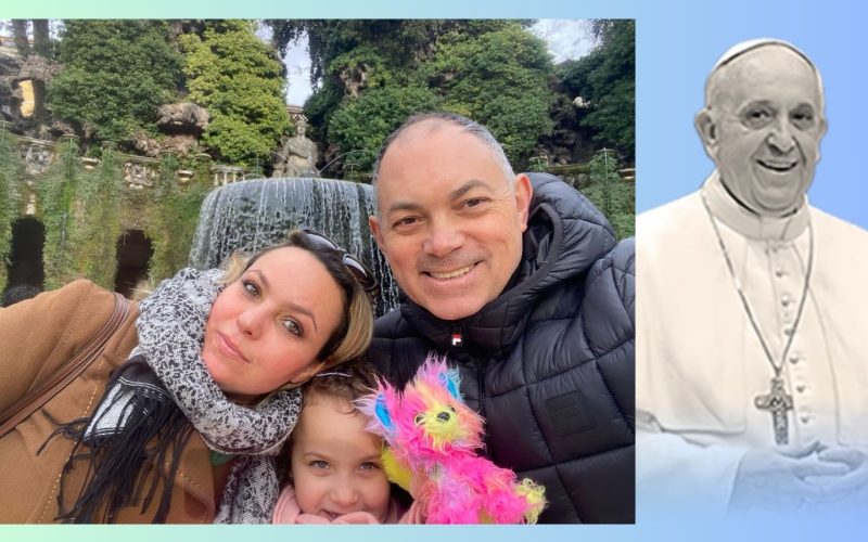 Ex-itabiritense fala à TV Globo sobre encontro com o papa Francisco em Roma