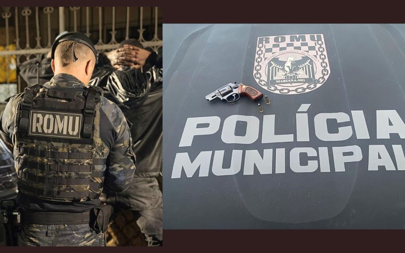 Veículo da Romu identifica motorista embriagado como autor de tiros na madrugada de Mariana e o prende.