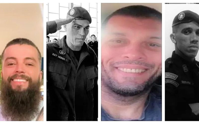 Operação de grande porte no Rio de Janeiro: identidade dos quatro policiais mortos em troca de tiros.