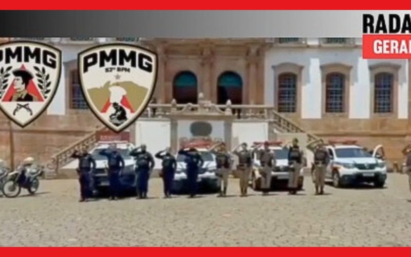 Polícia Militar de cidades históricas de Minas Gerais presta homenagem a policiais mortos no Rio de Janeiro durante confronto com facção criminosa