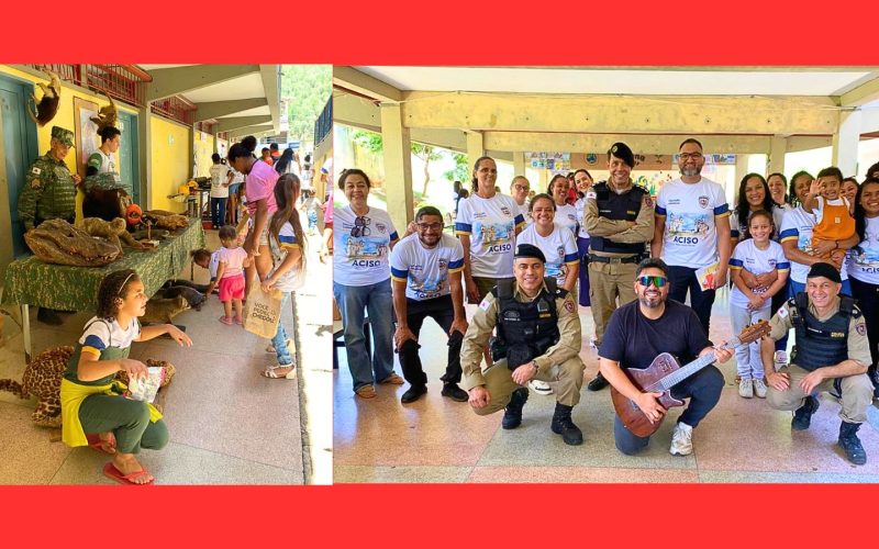 PM promove evento social em Mariana com a presença de mascotes, música e orientações para a comunidade de Monsenhor Horta