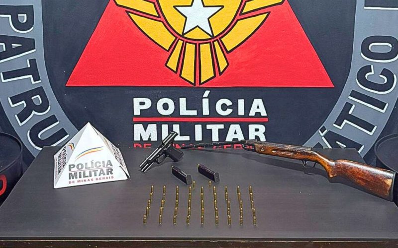 Homem armado ameaça moradores, inclusive crianças, em rua da Vila Aparecida, em Mariana, e é detido.