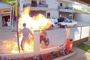 Mãe falece ao intervir em tentativa de incêndio na moto do filho, poucos dias após hospitalização