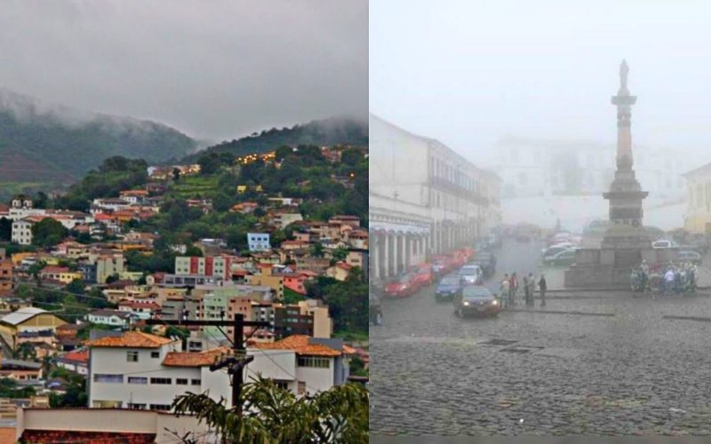 Previsão de tempestades e risco de granizo afetam Itabirito, Ouro Preto, Mariana e mais 593 municípios