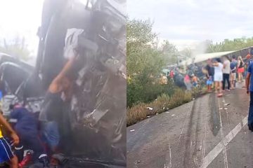 Acidente fatal na BR-116: 16 membros de uma família perdem a vida em choque entre caminhão e van
