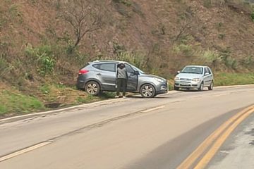 Acidente na MG-262 gera vazamento de óleo e aciona os Bombeiros em Mariana