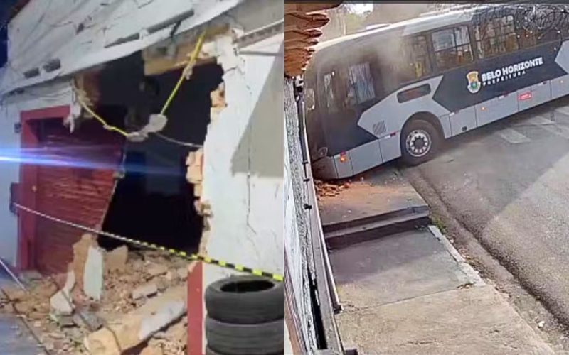 Bar colapsa em Belo Horizonte apenas 48 horas após ser atingido por ônibus; ASSISTA AO VÍDEO