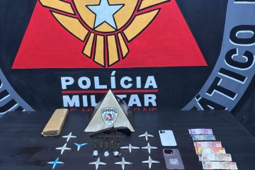 Tentativa de fuga pelo telhado termina em prisão de duo com drogas e arma em Mariana