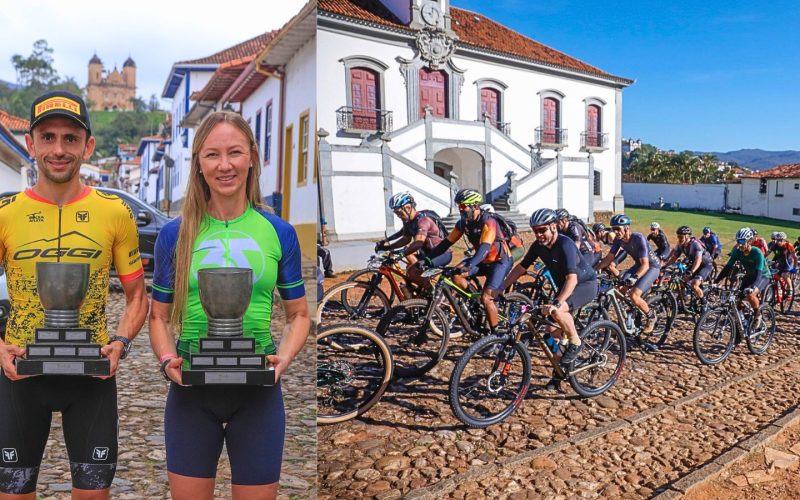 Luiz Miguel e Liege Walter vencem o Iron Biker Brasil 2026 em Mariana